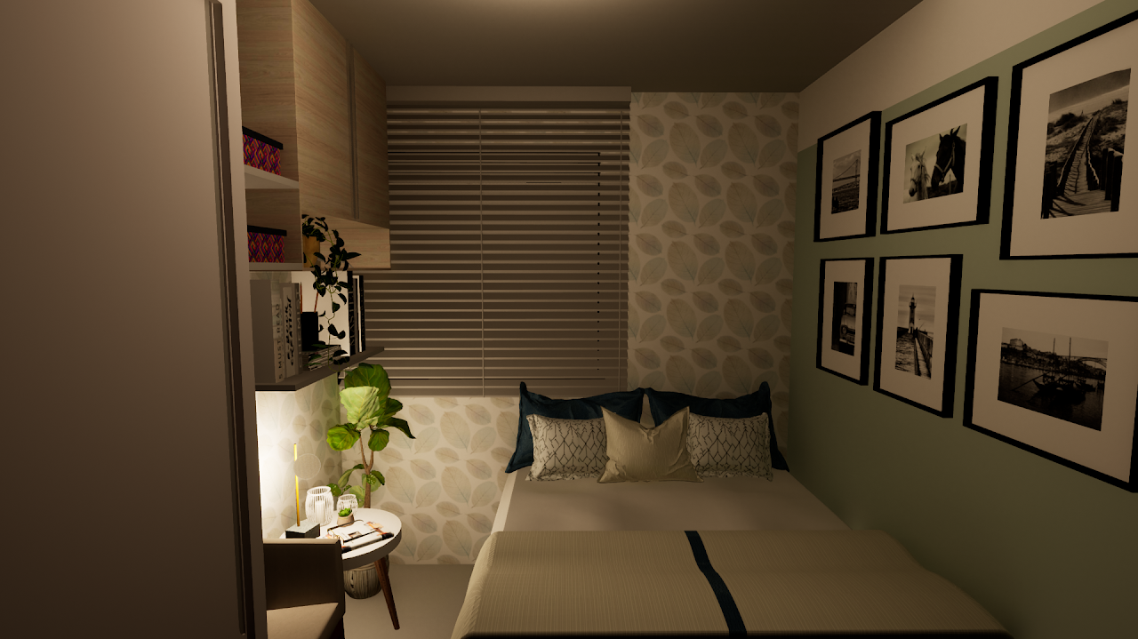 Quarto de Casal Rose Lima antes da intervenção